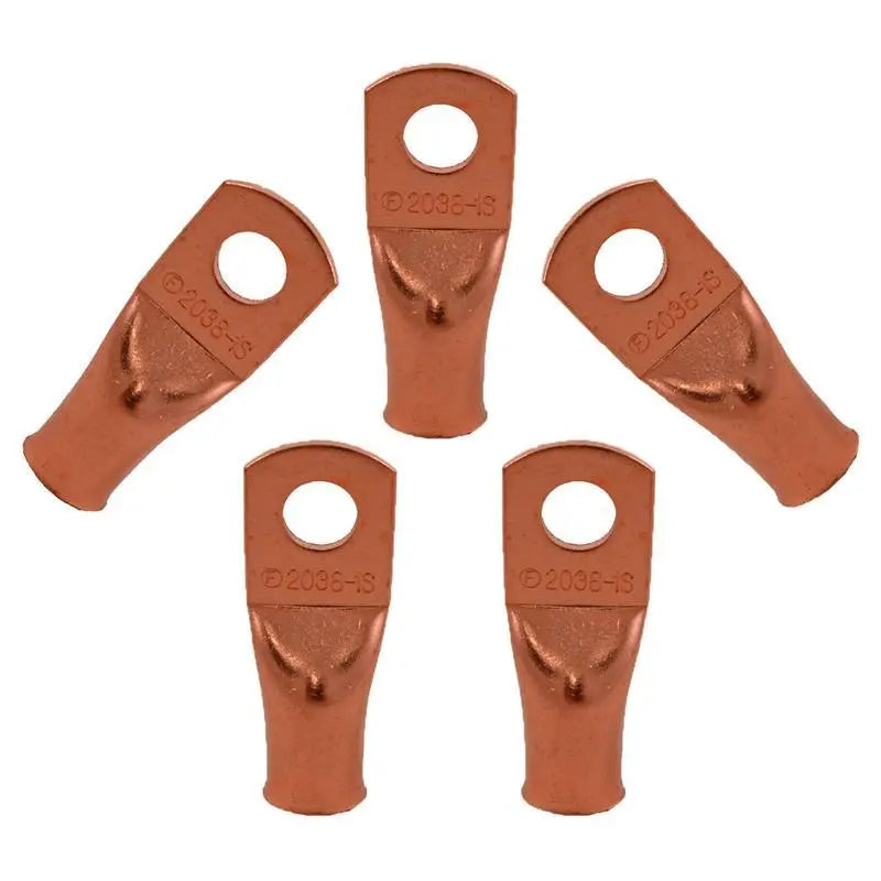 Install Bay CUR20516 Copper Uninsulated Ring Terminal 2/0 Gauge 5/16" 5/PK