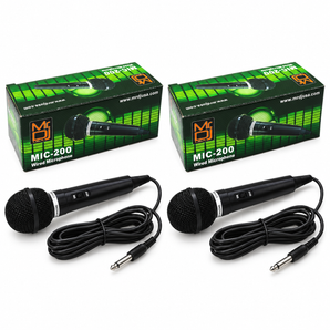 4 MR DJ MIC200 Karaoke Dynamic Vocal Wired Microphone