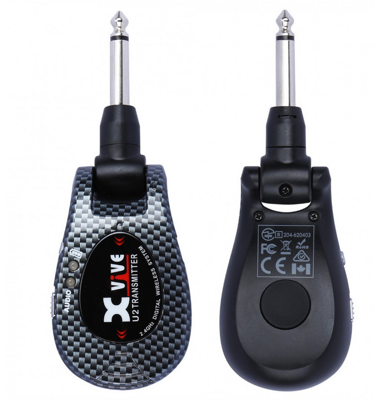 Xvive Audio U2 Digital Wireless System 2.4 GHz for Guitars - Carbon