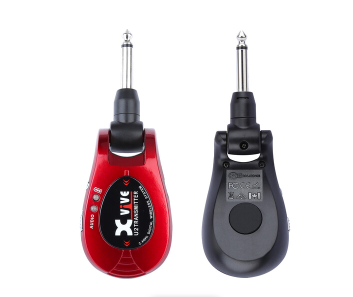 Xvive Audio U2 Digital Wireless System 2.4 GHz for Guitars - Red