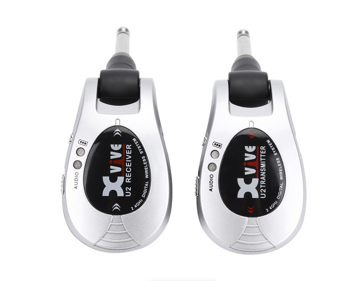 Xvive Audio U2 Digital Wireless System 2.4 GHz for Guitars - Silver