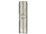 Install Bay UBBC uninsulated butt connector for 16-14 gauge wires, single connector, gray metal finish.