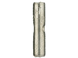 Close-up of Install Bay URBC uninsulated butt connector 22-18 gauge, ideal for connecting electrical wires.