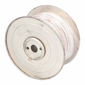 Install Bay US18500WBR 18 GA US GPT All Copper Primary Wire White w/Brown Trace