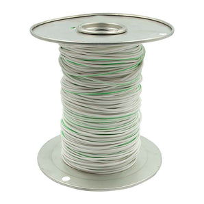 Install Bay US18500WGN 18 GA US GPT All Copper Primary Wire White w/Green Trace