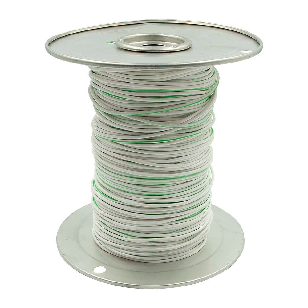 Install Bay US18500WGN 18 GA US GPT All Copper Primary Wire White w/Green Trace