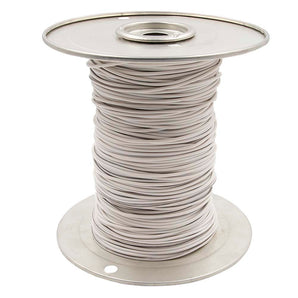 Install Bay US18500WGY 18 GA US GPT All Copper Primary Wire White w/Gray Trace