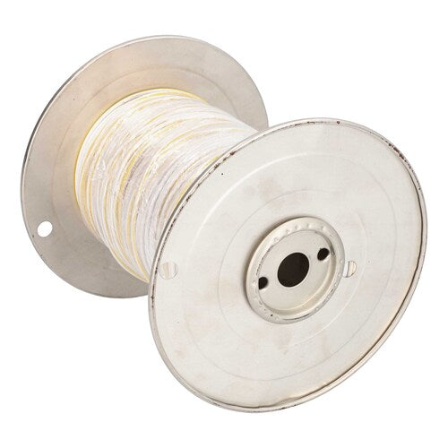 Install Bay US18500WYL 18 GA US GPT All Copper Primary Wire White w/Yellow Trace