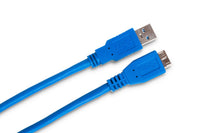 Thumbnail for Hosa USB-306AC SuperSpeed USB 3.0 Type A to Micro B Cable 6 foot