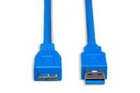 Thumbnail for Hosa USB-306AC SuperSpeed USB 3.0 Type A to Micro B Cable 6 foot
