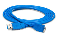 Thumbnail for Hosa USB-306AC SuperSpeed USB 3.0 Type A to Micro B Cable 6 foot