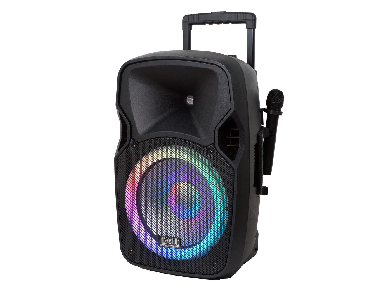 Absolute USA USPROBAT12 Portable Loud Speaker Bluetooth Party 3000W 15 Inch Wireless Microphone