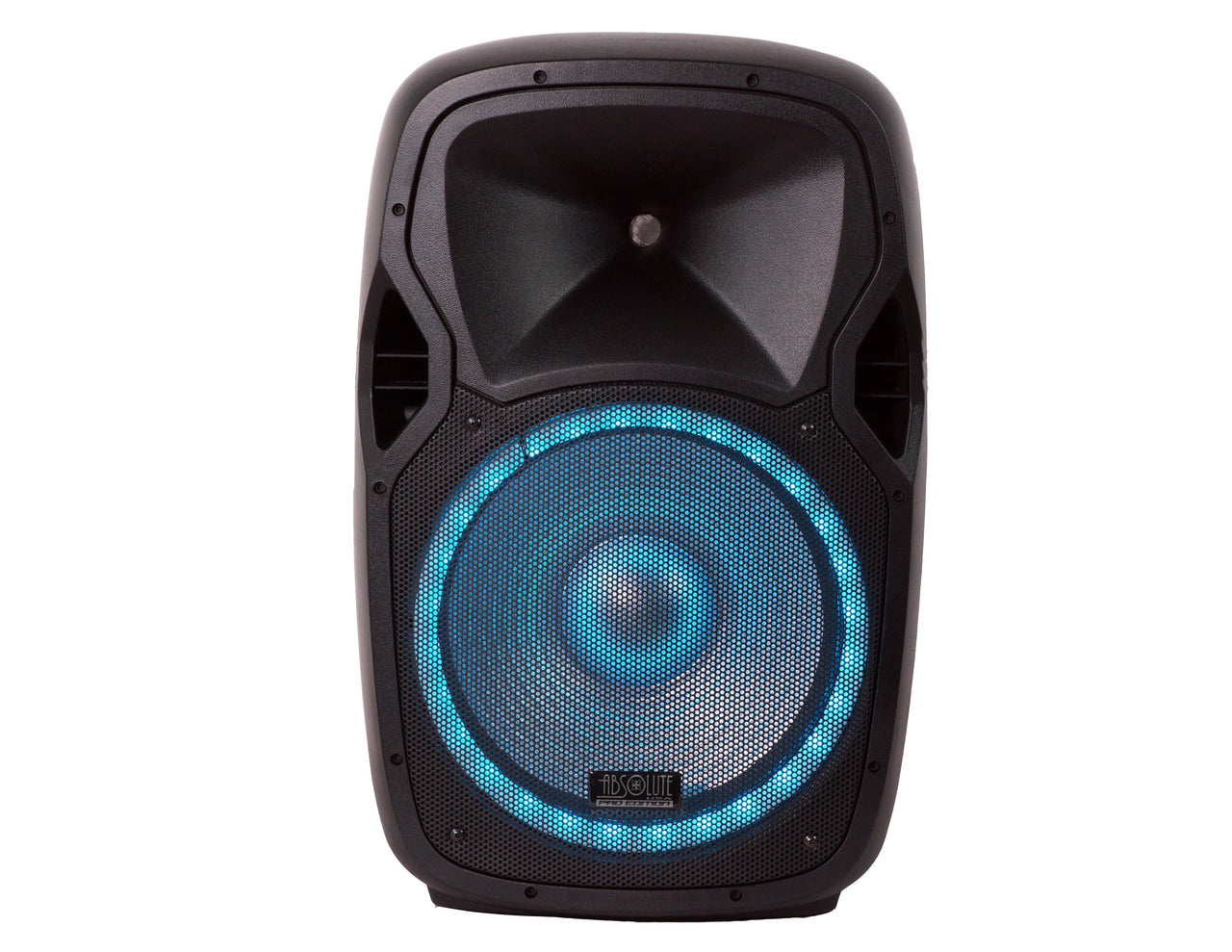 Absolute USA USPROBAT15 15" Portable Bluetooth PA Speaker System 3500W Rechargeable Outdoor Bluetooth Speaker Portable PA System w/ 2 Wireless Microphone, MP3 USB SD Card Reader, FM Radio, Rolling Wheels, Remote
