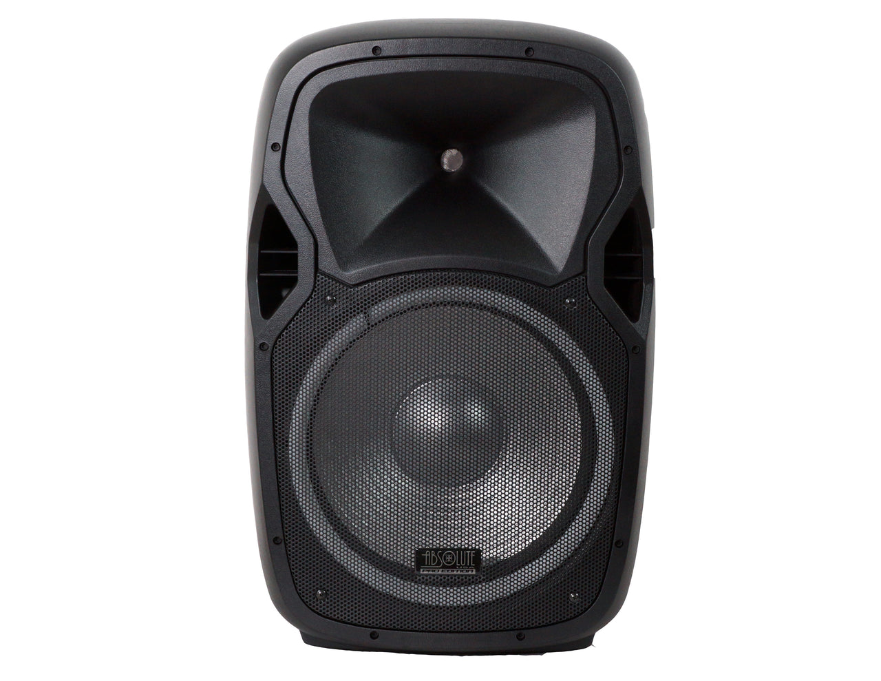 Absolute USA USPROBAT15 Pro Audio Indoor Outdoor Ultra Powerful DJ Bluetooth 3500W Watts Peak, 15" Inch Woofer, Rollable Trolley Speaker with Built in Media Player, FM Radio Tuner, USB, SD Card Rechargeable