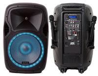 Thumbnail for Absolute USA USPROBAT15 Pro Audio Indoor Outdoor Ultra Powerful DJ Bluetooth 3500W Watts Peak, 15