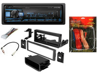 Thumbnail for Alpine UTE-73B Single DIN Car Digital Media Stereo For 1995-2005 GM Vehicles & KIT10 Installation AMP Kit