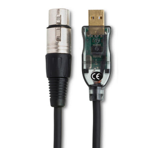 Hosa UXA-110 TRACKLINK Microphone USB Interface XLR3F to USB Type A 10 foot