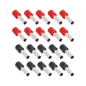 T-SPEC V10GA-FERR 20-Piece Red and Black 10GA Ferrules - Refill Pack