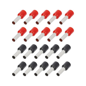 T-SPEC V10GA-FERR 20-Piece Red and Black 10GA Ferrules - Refill Pack