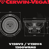 Thumbnail for Cerwin-Vega V12DV2  3600W 12