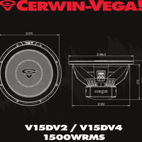Thumbnail for Cerwin Vega V154DV2 1500W 15