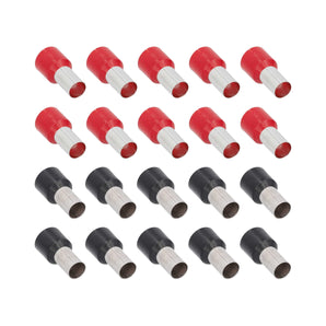 T-SPEC V4GA-FERR 20-Piece Red and Black 4GA Ferrules - Refill Pack