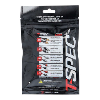 T-SPEC V8-RTN19-20 ring terminal packaging featuring product specifications and details.