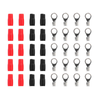 T-SPEC V8-RTN19-20 8 AWG 3/8IN Ring Terminal 20pk with red and black insulated connectors