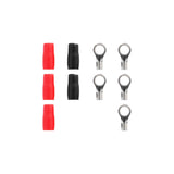 T-SPEC V8-RTN19 8 AWG 3/8IN ring terminal connectors in a red and black color arrangement.