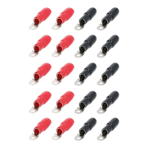 T-SPEC V8-RTN2-20 1/0 AWG 5/16IN Ring Terminal 20pk in red and black color