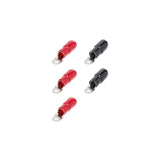  T-SPEC V8-RTN2 1/0 AWG 5/16IN ring terminal 5-pack with red and black nickel plated terminals