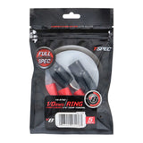  T-SPEC V8-RTN2 1/0 AWG 5/16IN ring terminal 5-pack with red and black nickel plated terminals