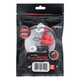 T-SPEC V8-RTN9 4 AWG ring terminal pack containing 5 terminals with nickel plating for optimal conductivity