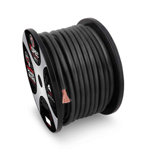 T-SPEC V8GT10BK-50 1-0 AWG 50ft Black OFC Power Wire - v8GT Series