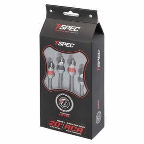 T-SPEC V8R20 RCA v8 Series 2-Channel Audio Cable - 20 FT