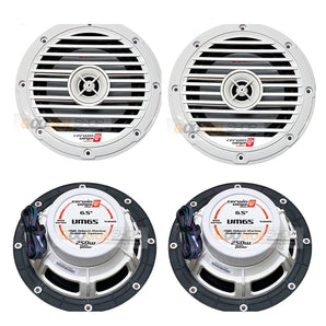 2 Cerwin Vega VM65 6.5" 250W Marine & Powersport Speakers w/LED Lighting