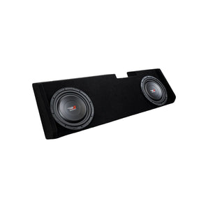 Cerwin Vega H12DV4MDV212RB Dual 12" Sealed Subwoofer Enclosure for 2019-Up Chevy Silverado / GMC Sierra Extended / Crew Cab with H12DV4