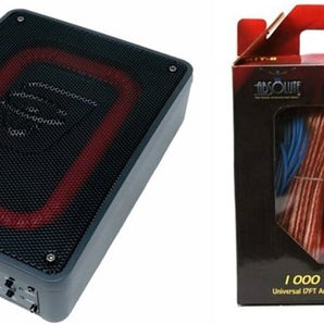 Cerwin Vega VPAS68 active subwoofer enclosure and Absolute KIT8 8 Gauge amp kit setup