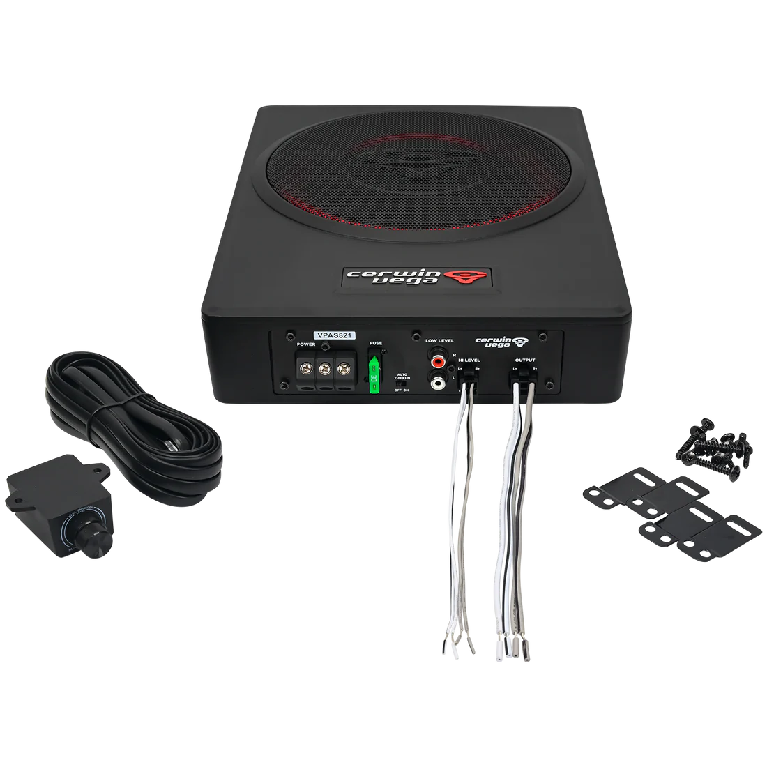 Cerwin-Vega VPAS821 870W 8" Underseat Enclosure with 2-Channel Output