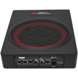 Cerwin-Vega VPAS821 870W 8" underseat enclosure with 2-channel output and sleek black design.