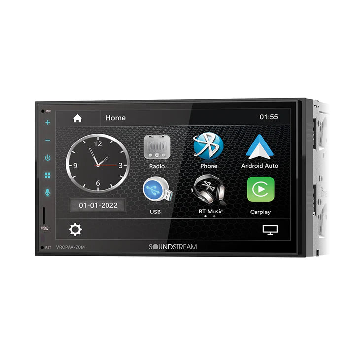 Soundstream VRCPAA-70MW 7" Double DIN Touchscreen Digital Multimedia Receiver