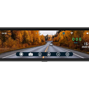 Boyo VTR93MHD Vehicle HD Backup Camera/DVR System with 9.36” Rear-View Mirror Monitor, Front and Rear-View Cameras for Car, Truck, SUV and Van