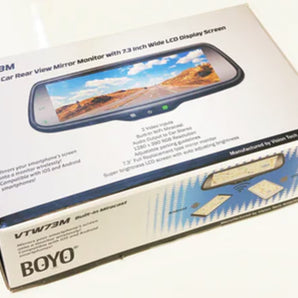 Boyo VTW73M 7.3” OE Style Replacement Mirror Monitor With Built-In Wi-Fi Miracast