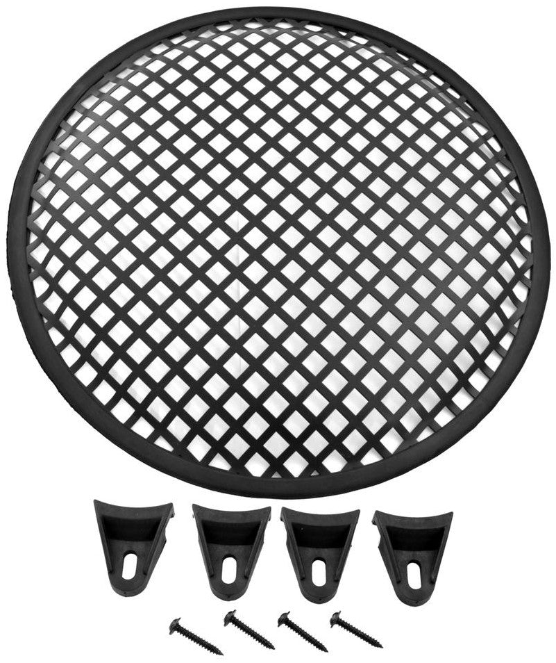 MR DJ DJS10 10" Metal Waffle Mesh Grill Speaker Subwoofer Woofer + Clips & Screws