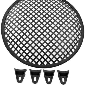 MR DJ DJS6.5 6.5" Metal Waffle Mesh Grill Speaker Subwoofer Woofer + Clips & Screws