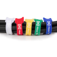 Thumbnail for Hosa WTI-508-MULTI Hook and Loop Cable Tie Multi Color 50-Pack