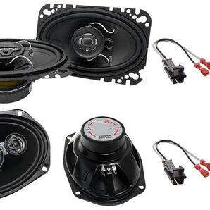 Cerwin Vega XED46 4x6" Coaxial & XED693 6x9" Speakers Fit 1998-2005 Pontiac Sunfire
