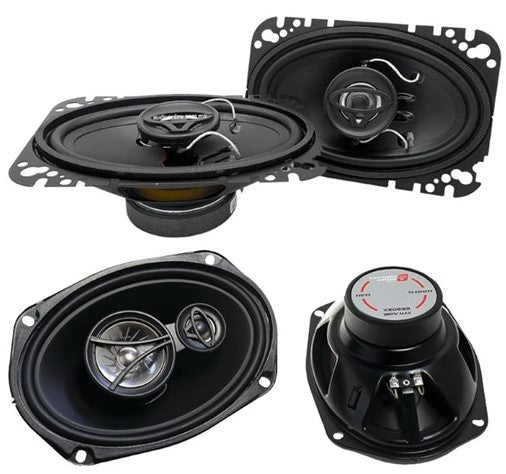 Cerwin Vega XED46 4x6" Coaxial & XED693 6x9" 3-Way Speakers