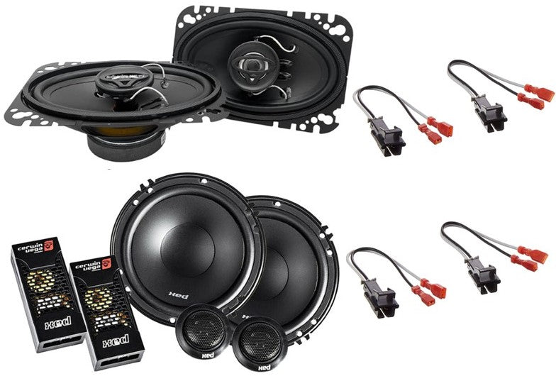 Cerwin Vega XED650C 61/2" component & XED46 4X6" speakers Fit 1995-2006 Silverado/Sierra