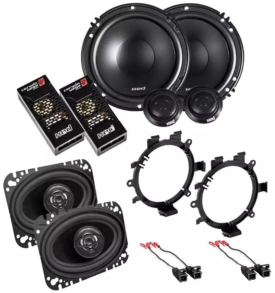 Cerwin Vega XED650C 61/2" component & XED46 4X6" Coaxial Fit 1995-2006 Silverado